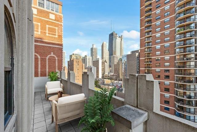 1155 N Dearborn St Unit 1301, Chicago, IL 60610 - balcony with a view of skyline