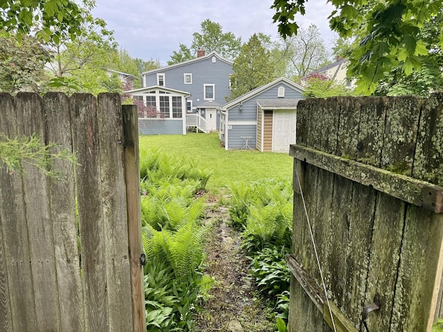 1350 Saint Johns Ave, Highland Park, IL 60035 - view of yard featuring a sunroom