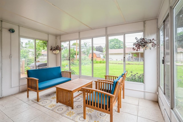 430 Florian Dr, Des Plaines, IL 60016 - sunroom featuring tile patterned floors