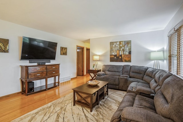 430 Florian Dr, Des Plaines, IL 60016 - living room with light wood-style floors and baseboards