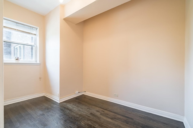 5000 S Cornell Ave Unit 3A, Chicago, IL 60615 - unfurnished room with dark wood finished floors and baseboards