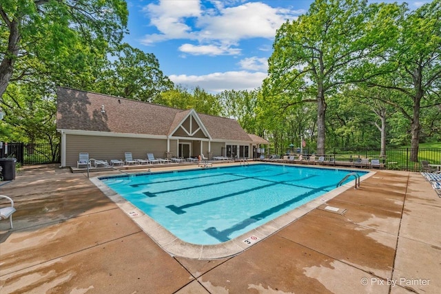 5N538 Hidden Springs Dr, Saint Charles, IL 60175 - community pool featuring a patio and view of wooded area