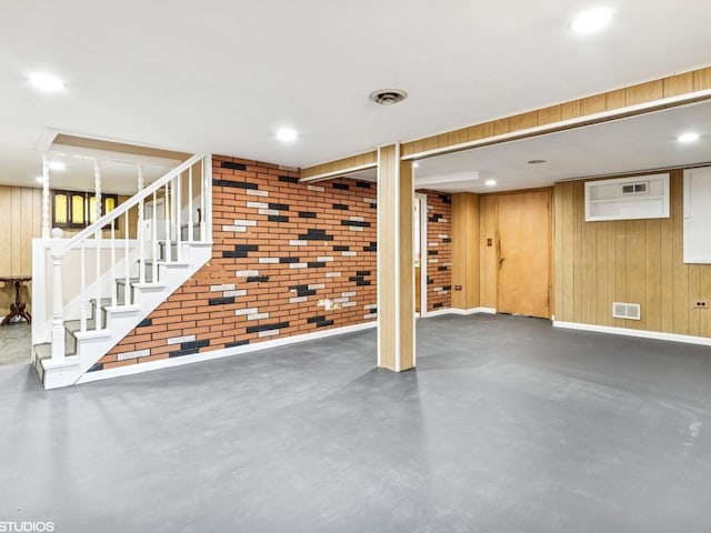9907 Kedvale Ave, Skokie, IL 60076 - finished below grade area with stairway and recessed lighting