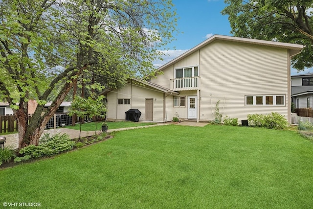 216 Eastern Ave, Barrington, IL 60010 - rear view of house with a balcony