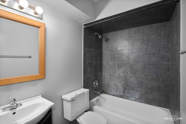 2151 Country Club Dr Unit 6, Woodridge, IL 60517 - full bath featuring toilet, tub / shower combination, and vanity
