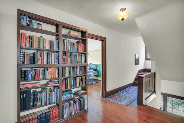 310 Davidson Dr, Champaign, IL 61821 - living area with wood finished floors and an upstairs landing