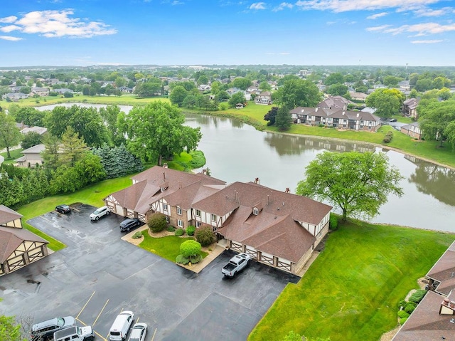 15704 Orlan Brook Dr Unit 163, Orland Park, IL 60462 - aerial perspective of suburban area featuring a large body of water