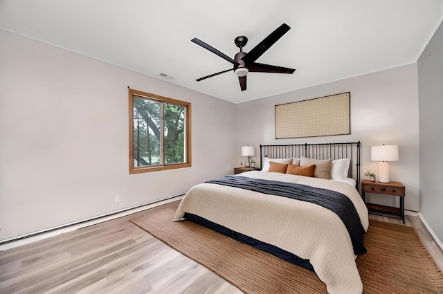 15704 Orlan Brook Dr Unit 163, Orland Park, IL 60462 - bedroom featuring light wood-style floors and ceiling fan