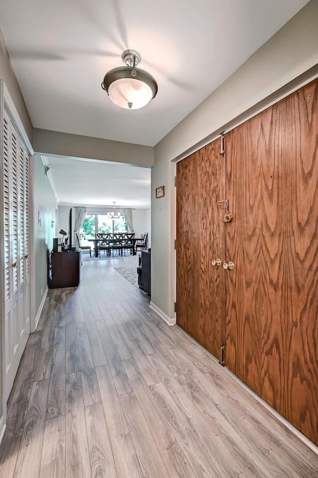 1640 Royal Oak Rd Unit 4, Darien, IL 60561 - foyer featuring wood finished floors and baseboards