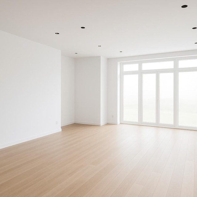 2456 W Cortez St Unit 3W, Chicago, IL 60622 - unfurnished room featuring light wood-style floors and baseboards