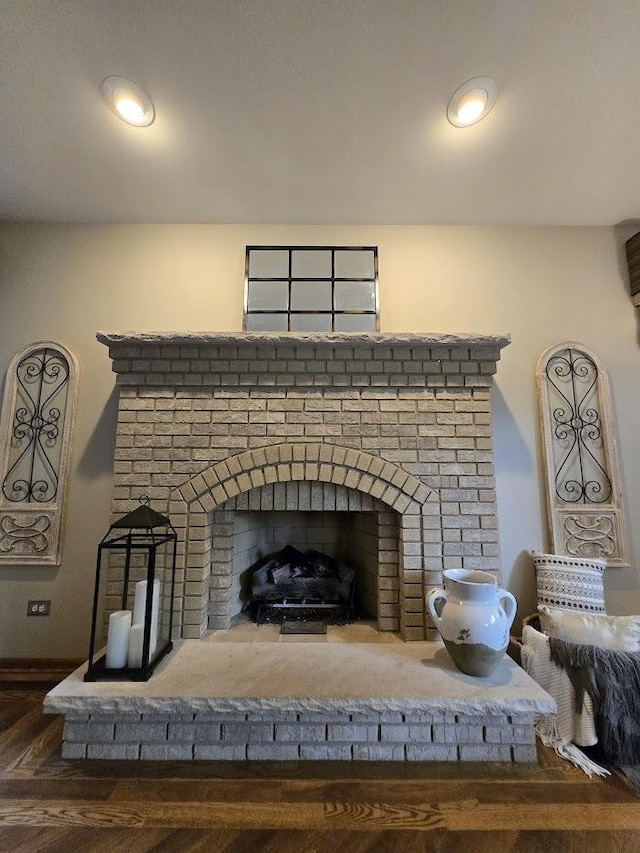 10880 Swallow Tail Ln, Frankfort, IL 60423 - detailed view of a brick fireplace and baseboards