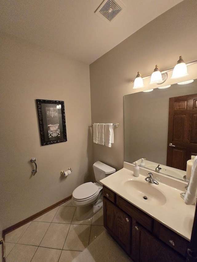 10880 Swallow Tail Ln, Frankfort, IL 60423 - half bath with toilet, vanity, tile patterned flooring, and baseboards