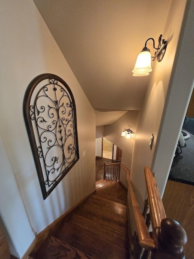 10880 Swallow Tail Ln, Frankfort, IL 60423 - staircase with wood finished floors and lofted ceiling
