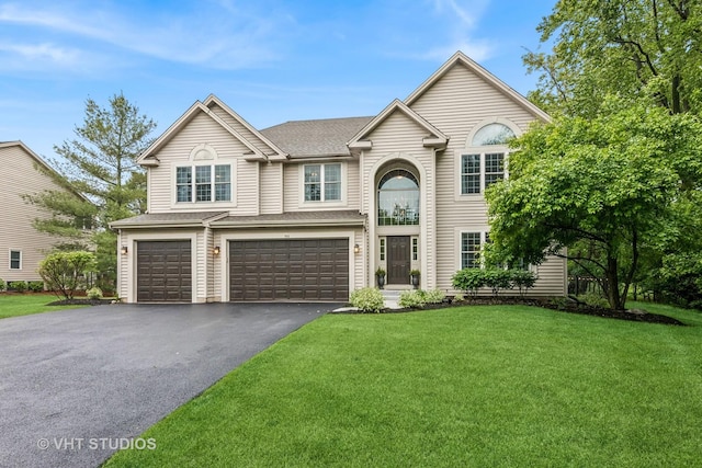 900 Legacy Rdg, Algonquin, IL 60102 - view of front of house with driveway, a garage, and a front lawn