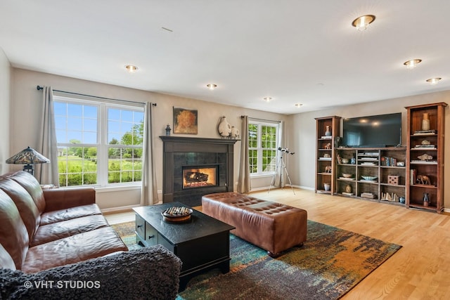 900 Legacy Rdg, Algonquin, IL 60102 - living room with wood finished floors and a tile fireplace