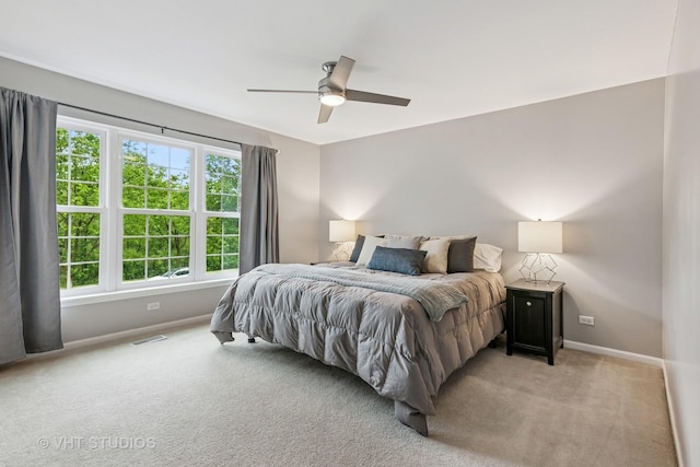 900 Legacy Rdg, Algonquin, IL 60102 - bedroom featuring light carpet and a ceiling fan