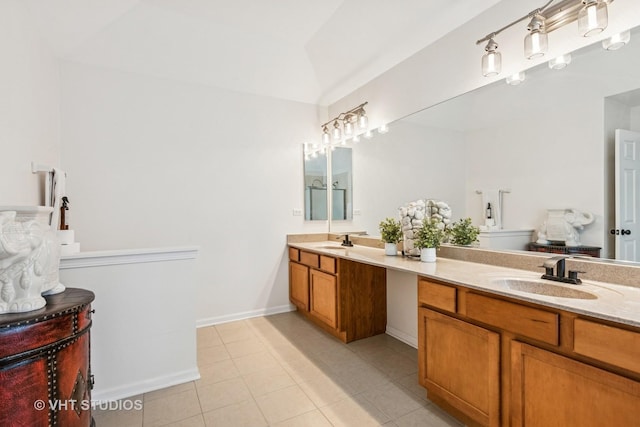 900 Legacy Rdg, Algonquin, IL 60102 - full bathroom with double vanity and tile patterned flooring