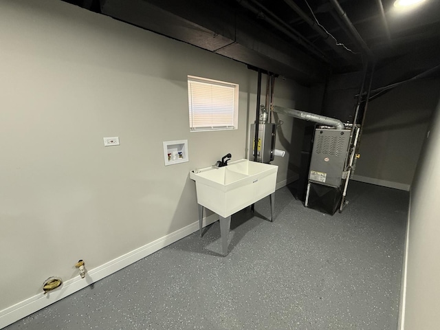 3906 W 117th St, Alsip, IL 60803 - below grade area featuring water heater and baseboards