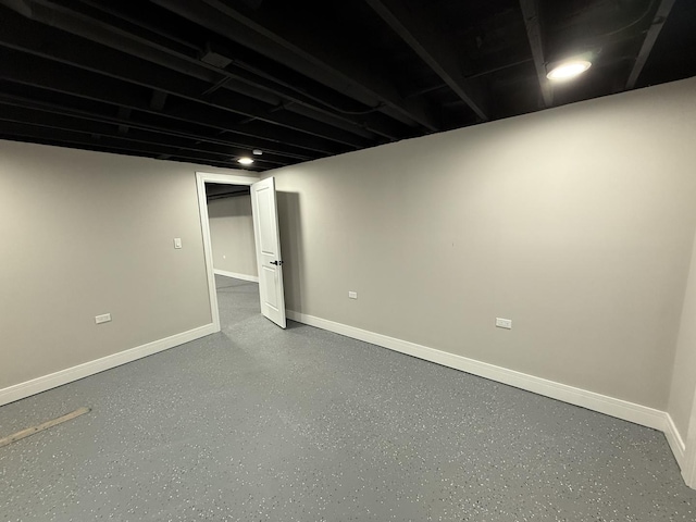 3906 W 117th St, Alsip, IL 60803 - finished below grade area featuring baseboards