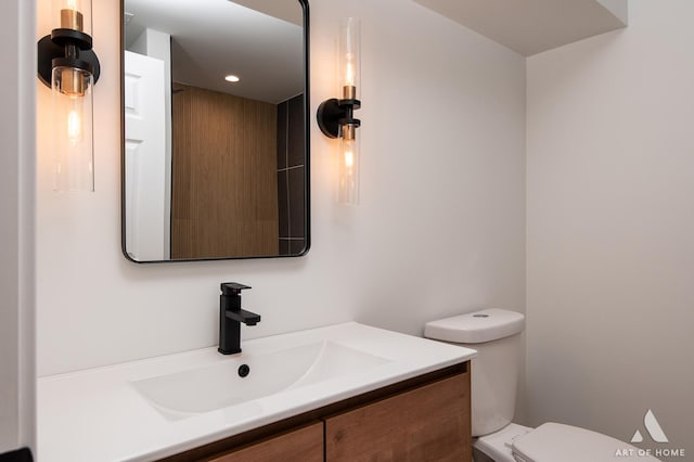 9058 Caddy Ct, Orland Park, IL 60462 - bathroom featuring vanity and recessed lighting
