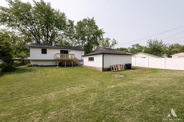 9058 Caddy Ct, Orland Park, IL 60462 - rear view of property featuring stairs and a deck