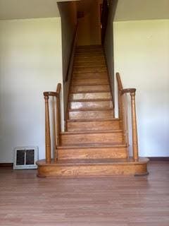 785 Alice St, Chicago Heights, IL 60411 - stairway featuring wood finished floors