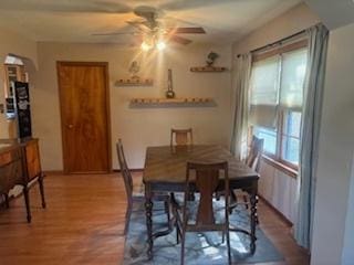 785 Alice St, Chicago Heights, IL 60411 - dining space with a ceiling fan and light wood-type flooring