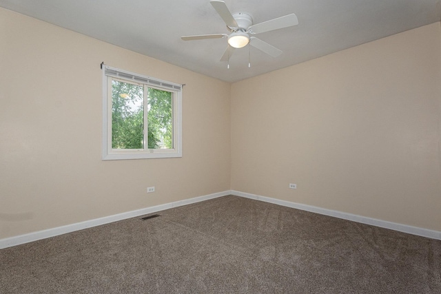 931 Mosby Ct, Joliet, IL 60431 - carpeted empty room with ceiling fan and baseboards