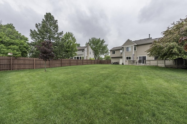 1161 Sumner Cir, Gurnee, IL 60031 - view of yard with a deck