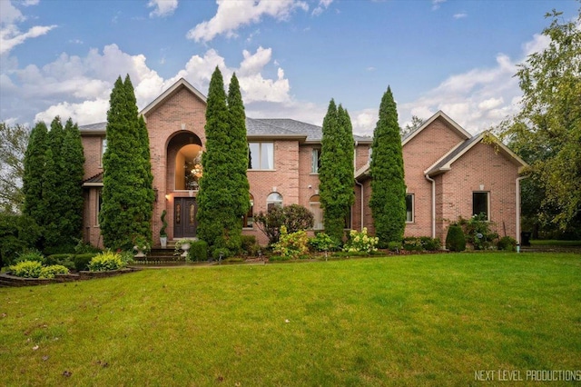 13851 S Janas Pkwy, Homer Glen, IL 60491 - view of front of property featuring brick siding and a front lawn