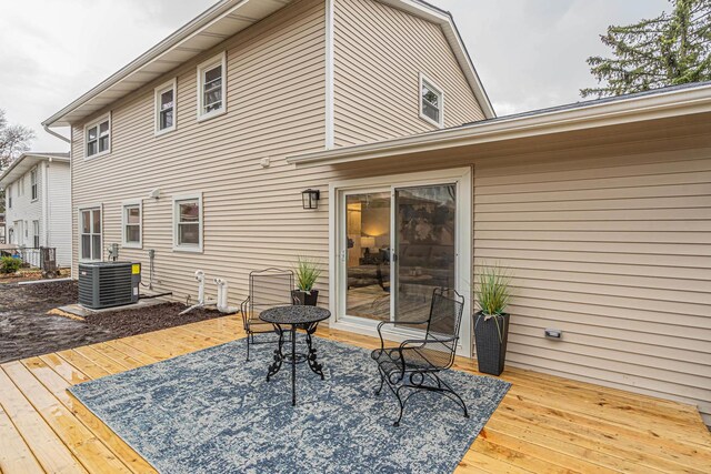 274 University Dr, Buffalo Grove, IL 60089 - deck with central air condition unit