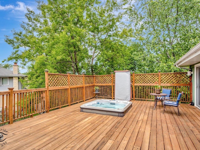 14802 Anne Ct, Oak Forest, IL 60452 - view of wooden terrace