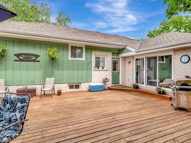 14802 Anne Ct, Oak Forest, IL 60452 - deck with a grill