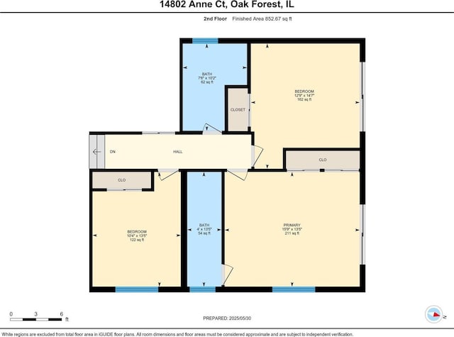 14802 Anne Ct, Oak Forest, IL 60452 - room layout