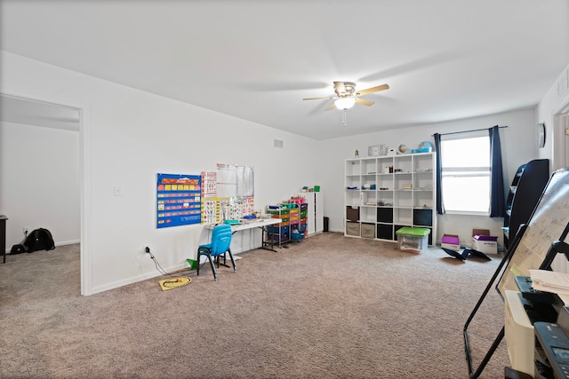 404 Radcliff Ln, South Elgin, IL 60177 - carpeted bedroom featuring a ceiling fan and baseboards