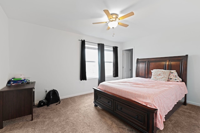 404 Radcliff Ln, South Elgin, IL 60177 - bedroom with carpet floors, baseboards, and ceiling fan