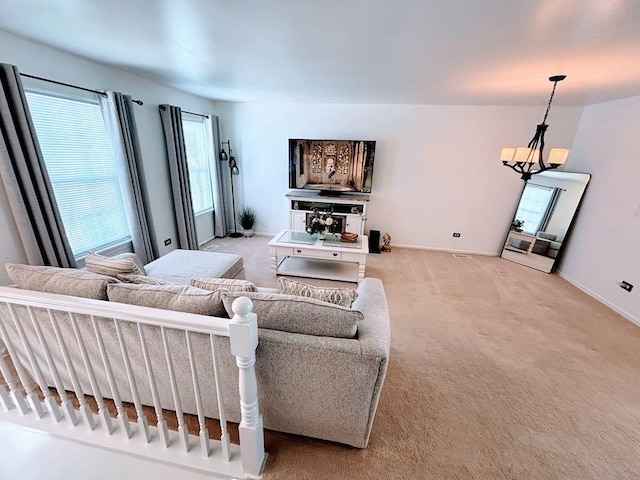 915 Manchester Cir, Grayslake, IL 60030 - living room with light colored carpet and baseboards