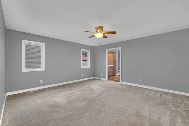 405 S Carol Ln, Braidwood, IL 60408 - carpeted spare room featuring ceiling fan and baseboards