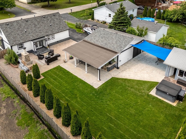 7225 Poplar Ln, Darien, IL 60561 - aerial view of property and surrounding area