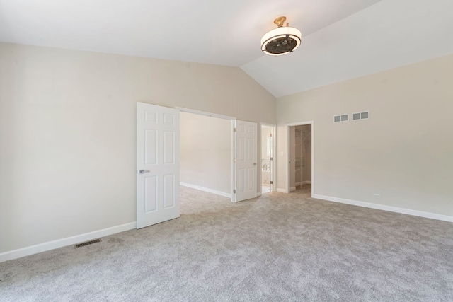 530 Old Oak Cir, Algonquin, IL 60102 - unfurnished room featuring vaulted ceiling, baseboards, and light colored carpet