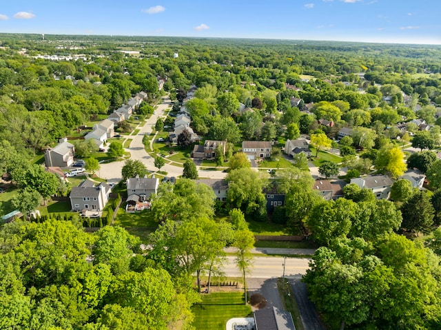 530 Old Oak Cir, Algonquin, IL 60102 - aerial view of residential area featuring a heavily wooded area