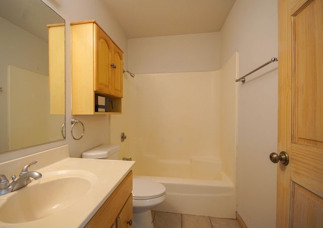468 Independence Ln, Bolingbrook, IL 60440 - full bath with toilet, vanity, tile patterned flooring, and tub / shower combination