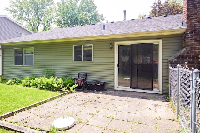 468 Independence Ln, Bolingbrook, IL 60440 - back of house with a patio and roof with shingles