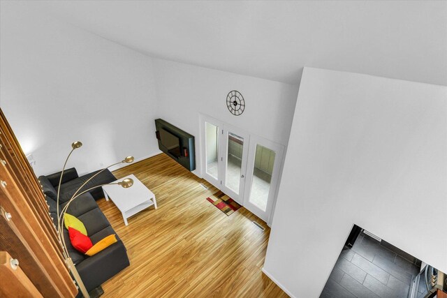 1910 Melrose Dr Unit C, Champaign, IL 61820 - unfurnished living room with wood finished floors