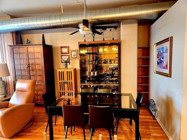 1530 S State St Unit 17R, Chicago, IL 60605 - dining room with wood finished floors and ceiling fan