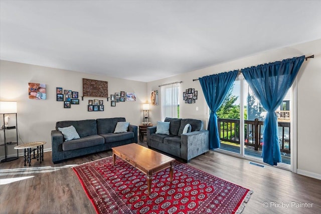 2346 Aurora Dr, Pingree Grove, IL 60140 - living room with wood finished floors and baseboards