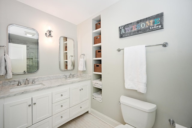 714 Turner Ave, Glen Ellyn, IL 60137 - full bathroom with toilet and double vanity