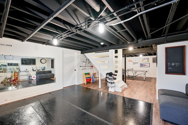 714 Turner Ave, Glen Ellyn, IL 60137 - finished basement featuring stairway