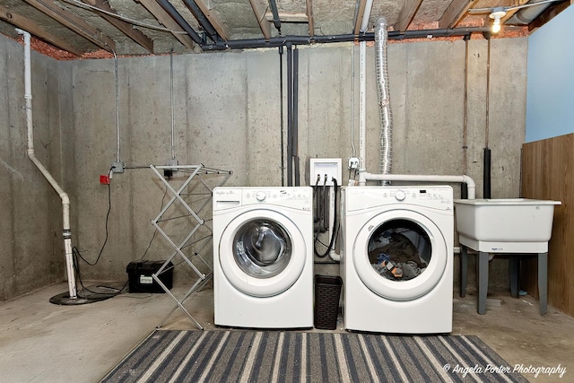 1381 Regency Ln, Lake Villa, IL 60046 - washroom with washing machine and dryer