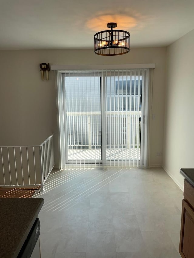 724 Whitesail Dr, Schaumburg, IL 60194 - unfurnished room with a chandelier